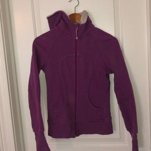 Lulu scuba hoodie purple